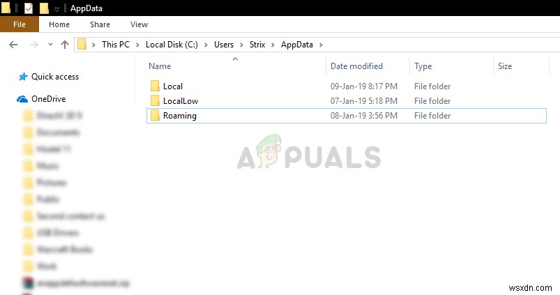 Windows 10에서 AppData 폴더를 찾을 수 없을 때 해결하는 방법