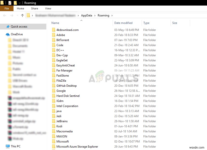 Windows 10에서 AppData 폴더를 찾을 수 없을 때 해결하는 방법