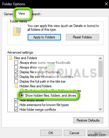 Windows 10에서 AppData 폴더를 찾을 수 없을 때 해결하는 방법
