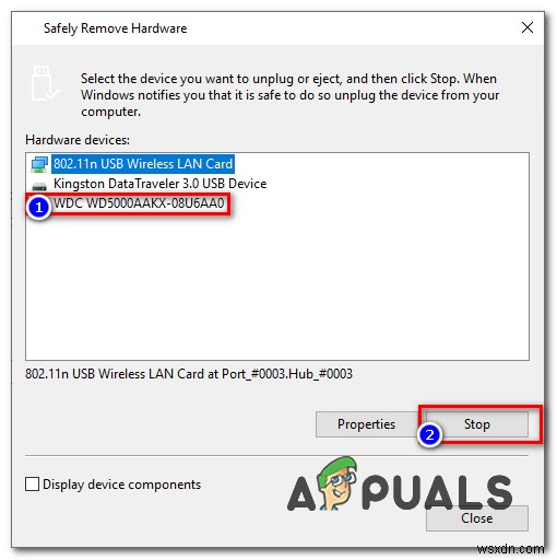 Windows 10에서 외장 하드 드라이브를 안전하게 꺼낼 수 없을 때 해결 방법 6가지