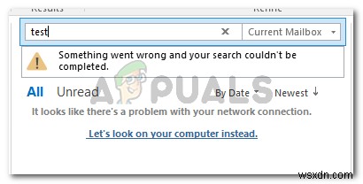 Outlook  문제가 발생하여 검색을 완료할 수 없습니다  오류 해결 방법 총정리