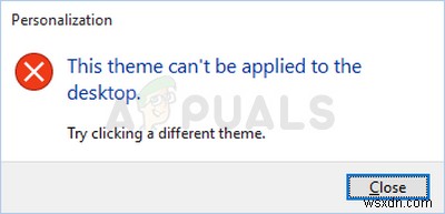 Windows 10  이 테마는 데스크톱에 적용할 수 없습니다  오류 해결 방법
