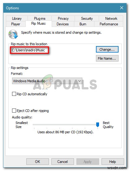 Windows Media Player CD에서 하나 이상의 트랙을 추출할 수 없습니다 오류 해결 방법