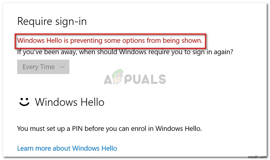 Windows Hello 오류 수정: 일부 옵션이 표시되지 않습니다 문제 해결 방법