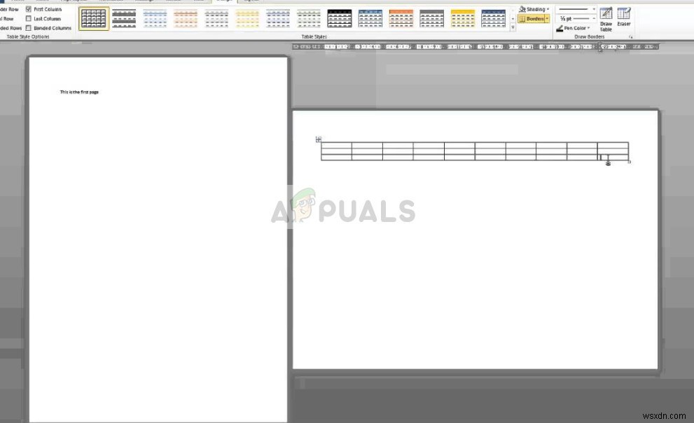 Microsoft Word에서 특정 페이지만 가로 방향으로 설정하는 방법