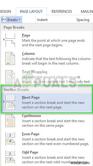 Microsoft Word에서 특정 페이지만 가로 방향으로 설정하는 방법
