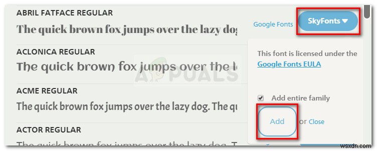 SkyFonts로 Windows에 Google Fonts 설치하고 자동 동기화하는 방법