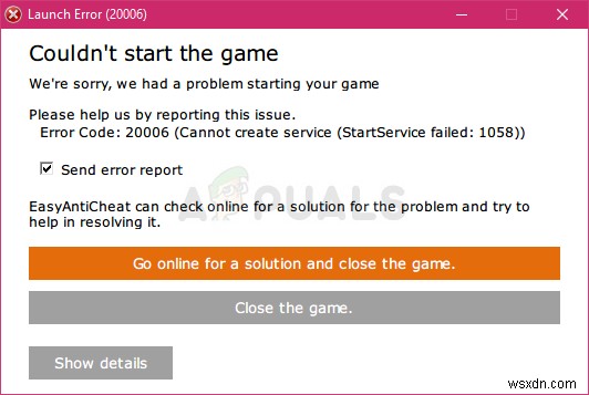 (1058) ERROR_SERVICE_DISABLED 오류 해결 방법