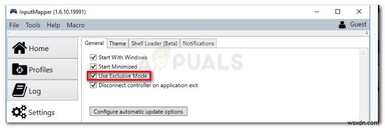 Windows 10에서 InputMapper 독점 모드 연결 실패 오류 해결 방법