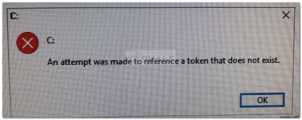 Windows 존재하지 않는 토큰을 참조하려고 했습니다 오류 완벽 해결 가이드
