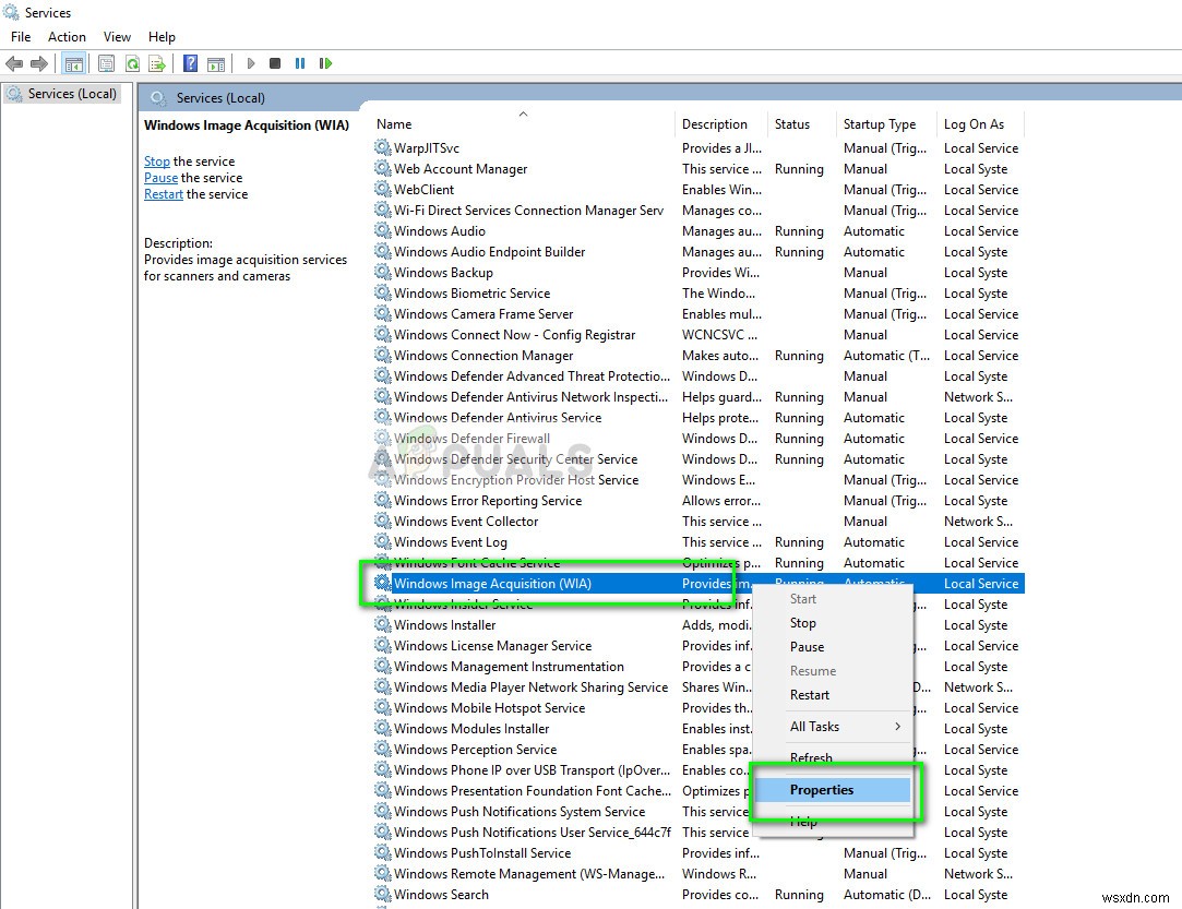 Windows 이미지 가져오기(WIA) 높은 CPU 사용률 문제 해결 방법