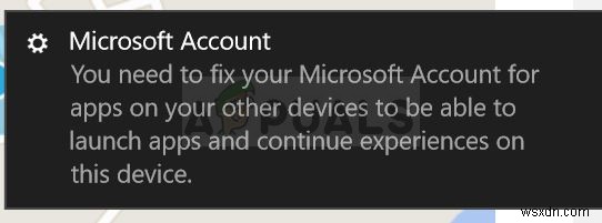 [해결] 이 디바이스에서 앱을 시작하려면 다른 디바이스의 앱에 대한 Microsoft 계정을 수정해야 합니다 오류