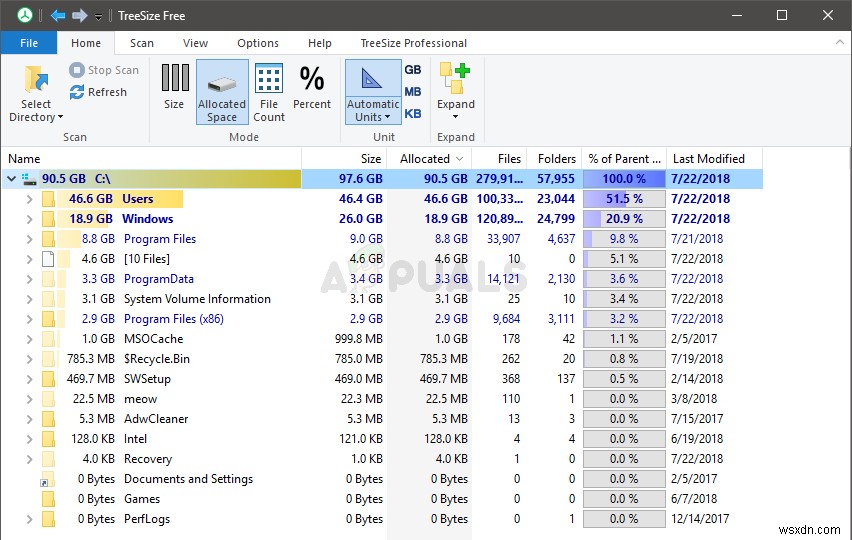 Windows 10에서 폴더 크기가 잘못 표시될 때 해결하는 방법