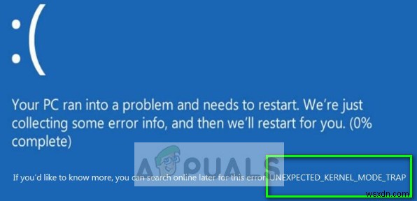 UNEXPECTED_KERNEL_MODE_TRAP 블루스크린 오류(BSOD) 해결 방법