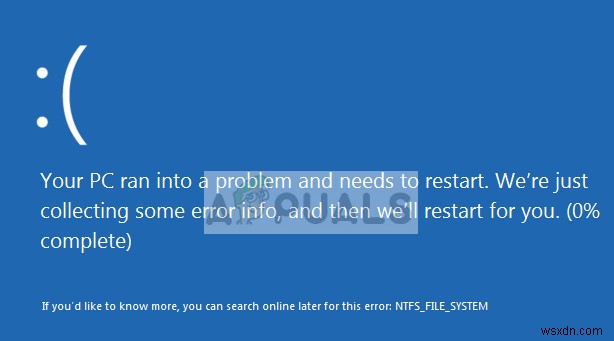 NTFS_FILE_SYSTEM 블루스크린(BSOD) 오류 완벽 해결 가이드