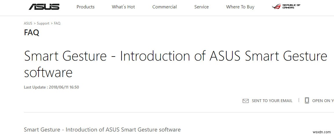 ASUS 스마트 제스처(Smart Gesture)가 작동하지 않을 때 해결 방법 6가지
