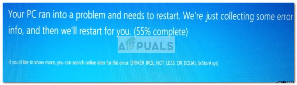 iaStorA.sys 블루스크린(BSOD) 오류 완벽 해결 가이드