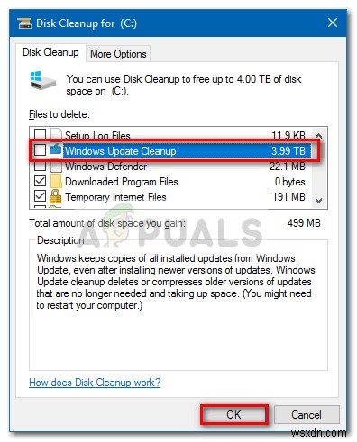 Windows 디스크 정리 도구가 3.99TB로 표시되는 버그 해결 방법