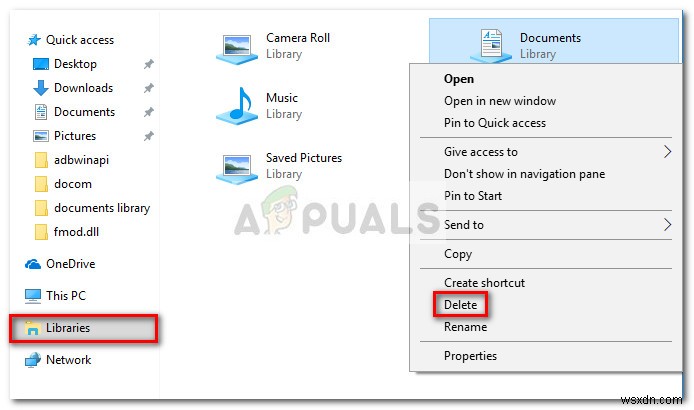 Windows  Documents.library-ms가 작동하지 않음  오류 해결 방법