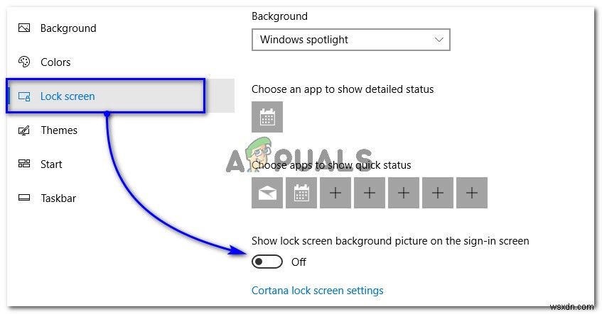 Windows 10 잠금 화면에 검은색 배경만 표시될 때 해결 방법