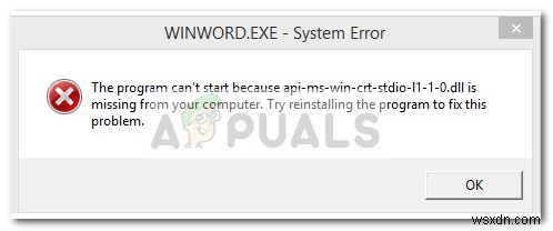 api-ms-win-crt-stdio-l1-1-0.dll 누락 오류 해결 방법 총정리