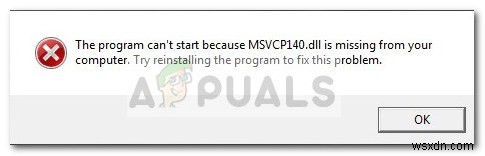 MSVCP140.dll이 누락되었습니다 오류 해결 방법
