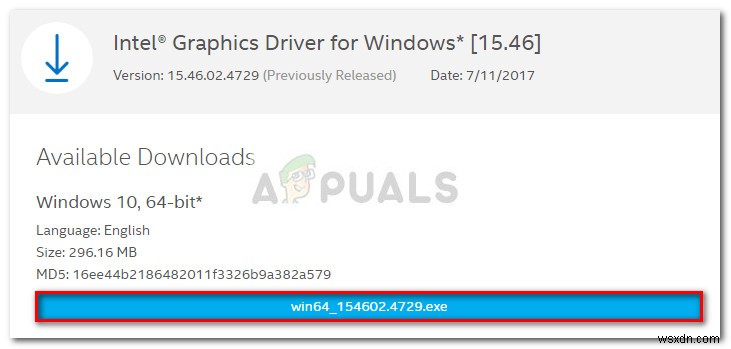 Intel ICD OpenGL 드라이버 이름을 찾을 수 없음 오류 해결 방법