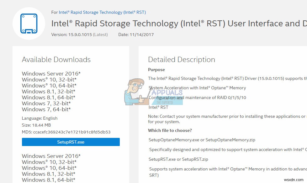 Intel RST 서비스가 실행되지 않는 문제 해결 방법 총정리