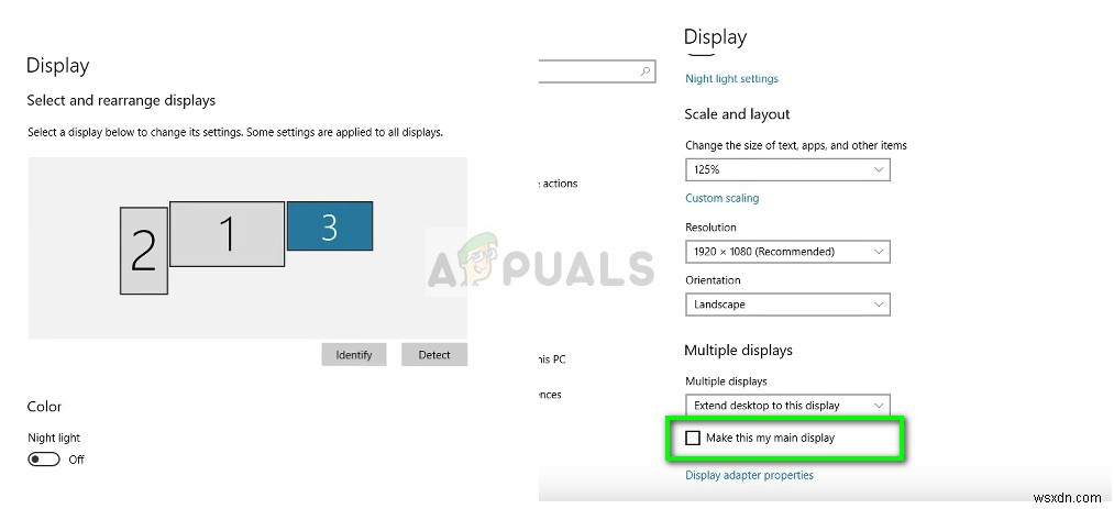 Windows 10에서 기본(주) 모니터 변경하는 방법