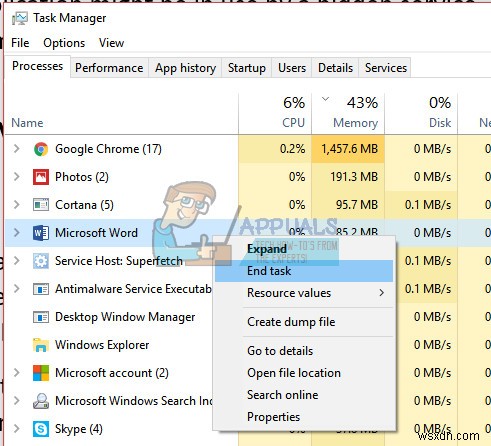 Windows 파일이 다른 프로그램에서 열려 있습니다 오류 해결 방법 5가지