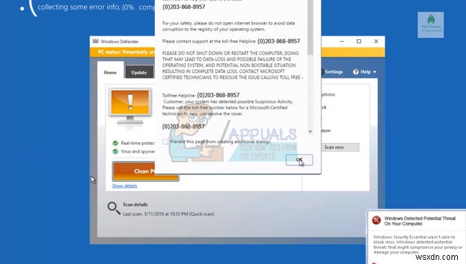 컴퓨터에서 가짜 기술 지원(Tech Support) 사기 프로그램 완벽하게 제거하는 방법