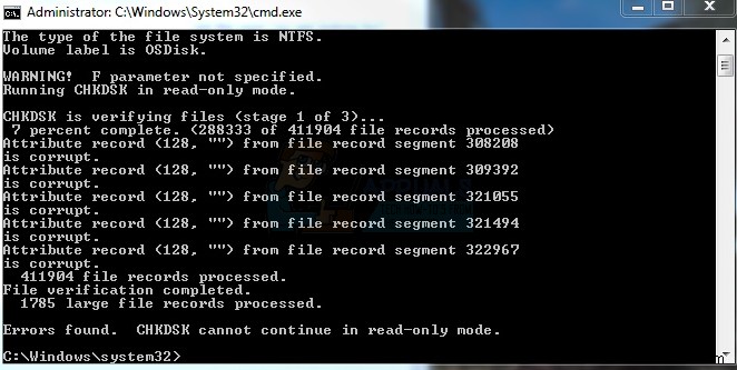 chkdsk /f /r vs chkdsk /r /f: 차이점과 올바른 사용법