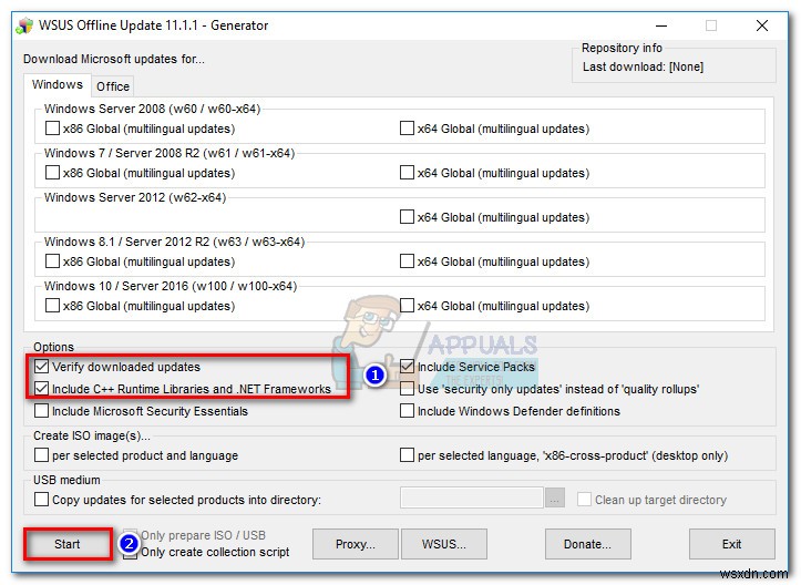 Windows Update 독립 실행형 설치 프로그램이  업데이트 검색 중 에서 멈추는 문제 해결 방법