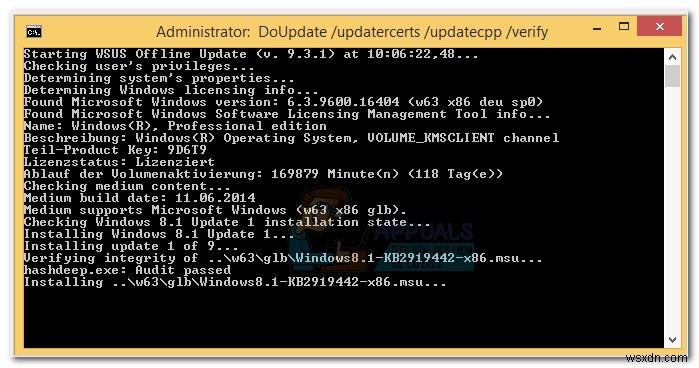 Windows Update 독립 실행형 설치 프로그램이  업데이트 검색 중 에서 멈추는 문제 해결 방법