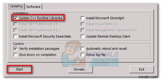 Windows Update 독립 실행형 설치 프로그램이  업데이트 검색 중 에서 멈추는 문제 해결 방법