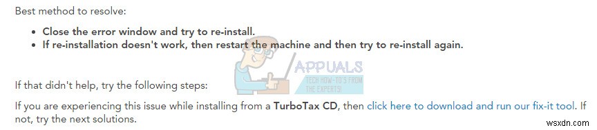 TurboTax 오류 코드 65535 예기치 않은 오류 해결 방법 총정리