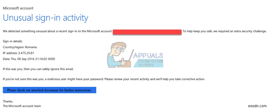해결 방법: Microsoft 계정 비정상적인 로그인 활동 피싱 사기 대처법