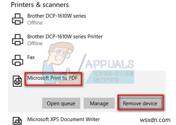 Windows 10에서 Microsoft Print to PDF 추가 및 제거하는 방법