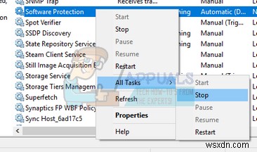 Sppsvc.exe(소프트웨어 보호 플랫폼 서비스) CPU 사용량 급증 문제 해결 방법