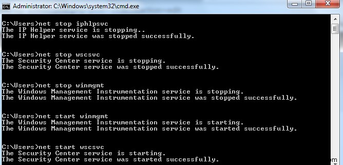 Windows 10에서 WMI 공급자 호스트(WmiPrvSE.exe) CPU 사용량 높음 문제 해결 방법