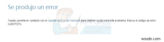 Windows 10 업그레이드 시 오류 0x8007007e 해결 방법