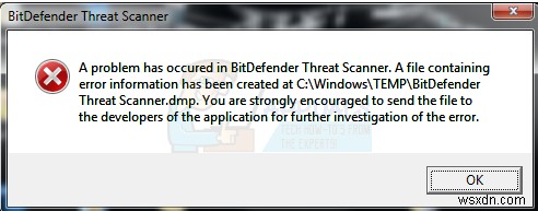 BitDefender 위협 스캐너 오류 해결 방법 총정리