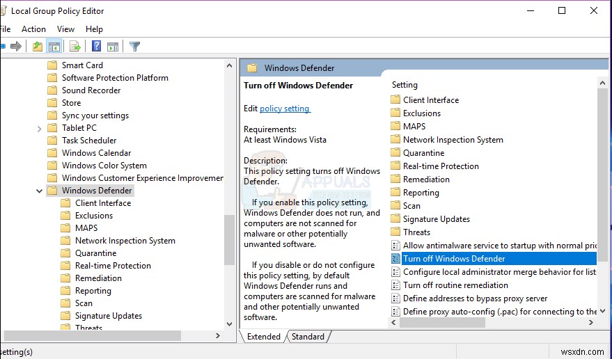 Windows Defender  이 앱은 그룹 정책에 의해 꺼져 있습니다  오류 해결 방법
