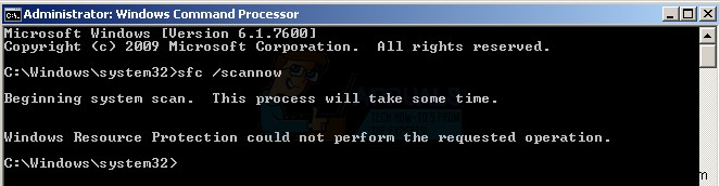 Windows 리소스 보호가 요청한 작업을 수행할 수 없음 오류 해결 방법