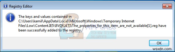 Windows  이 항목의 속성을 사용할 수 없습니다  오류 해결 방법