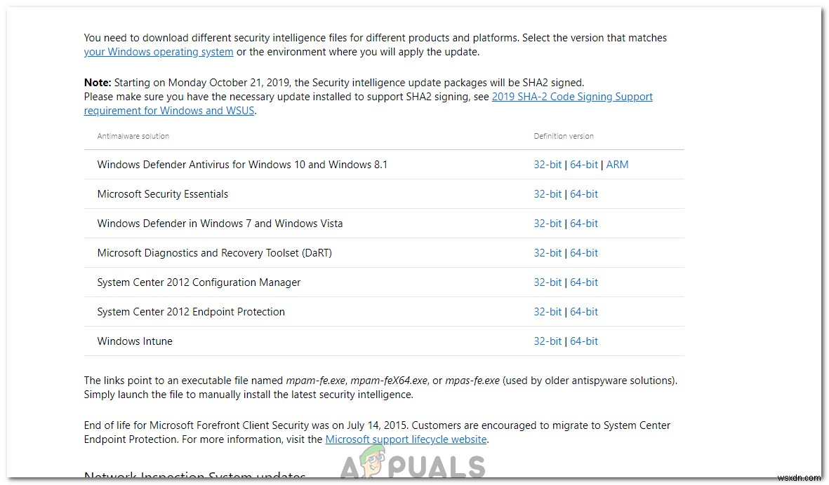 Windows Defender 정의 업데이트 오류 0x80070643 완벽 해결 가이드