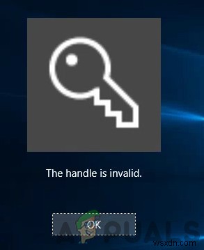 Windows 10 로그인 시  핸들이 잘못되었습니다  오류 메시지 해결 방법