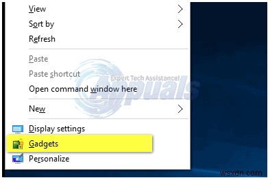 Windows 10에 데스크톱 가젯(위젯) 추가하는 방법
