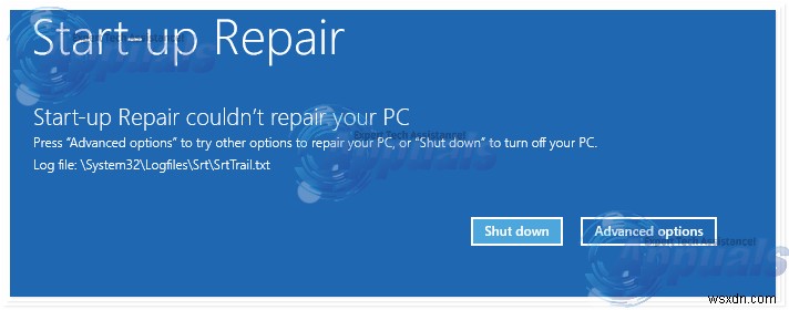 Windows 8/8.1/10에서 시동 복구(Startup Repair) 수행하는 3가지 방법