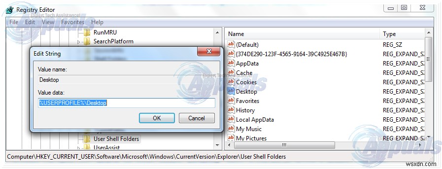 [해결 방법]  system32\config\systemprofile\Desktop은 사용할 수 없는 위치를 참조합니다  오류 수정하기